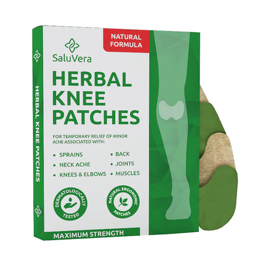 Warming Herbal Plaster Patches | Knee Patches | Heat Patches for Women and Men (24 Count)
